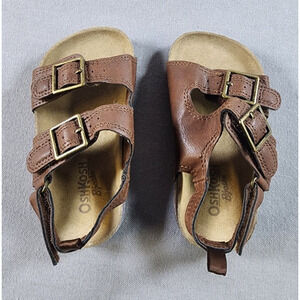 OshKosh Bgosh Kids Bruno Sandals Size 8 Brown